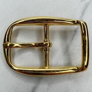 Vintage Gold Tone Simple Basic Belt Buckle for up to 1 Inch Belt